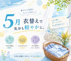 5月のクリーニング