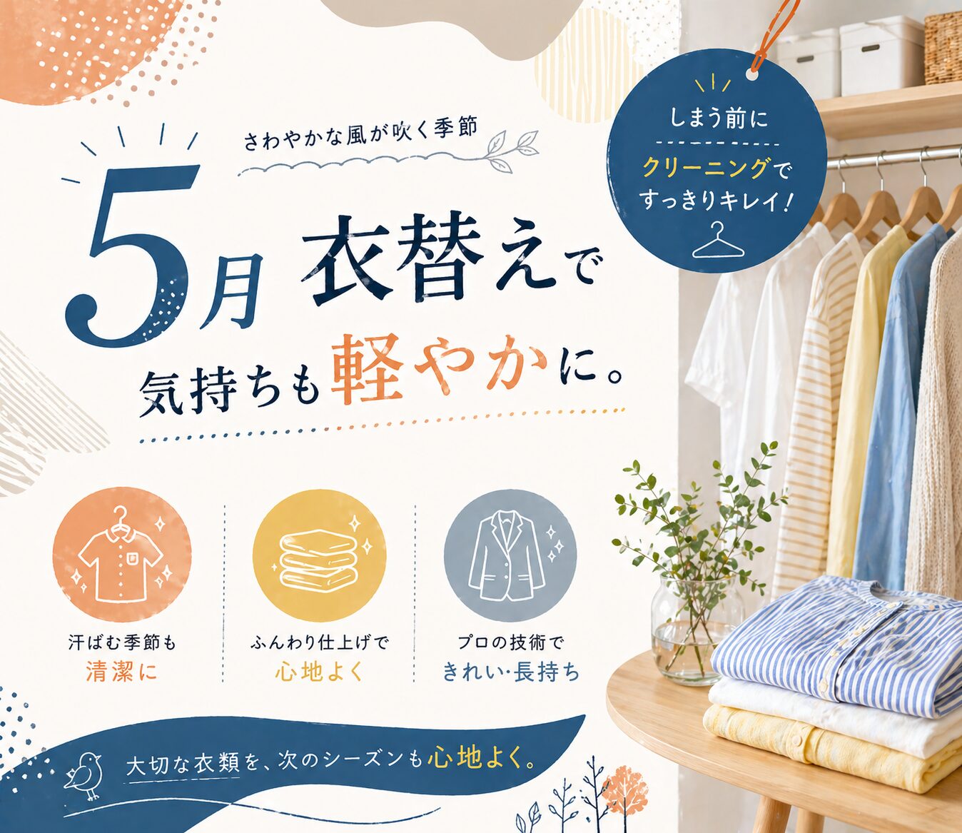 5月クリーニング
