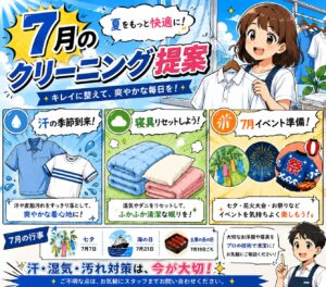 7月クリーニング