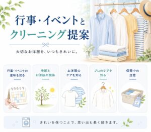 月の行事とクリーニング